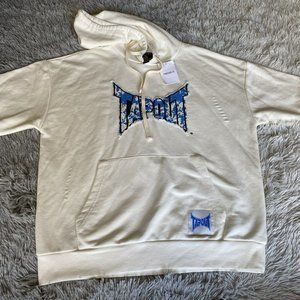 NWT TAPOUT x Forever 21 Short Sleeve Sweatshirt Mens Medium White Pullover